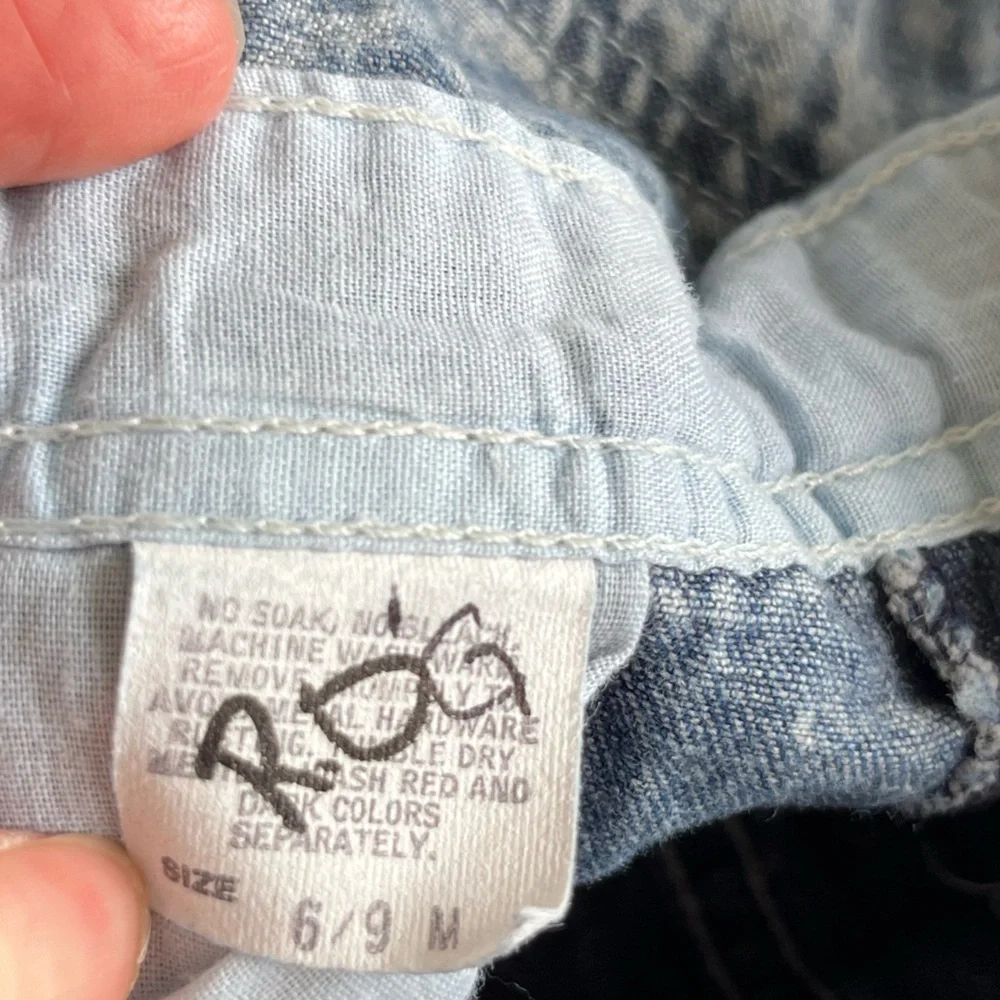 Vintage OshKosh B'gosh Stonewashed Denim Overalls for Kids